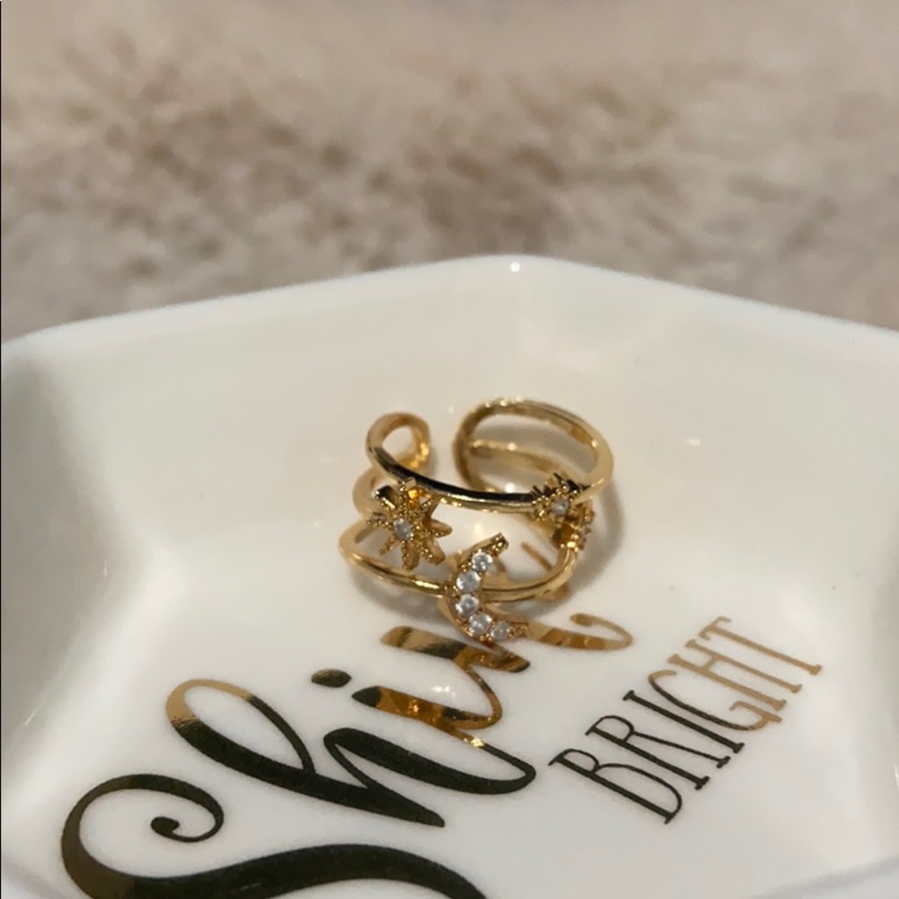 Moon & Star Ring - Picture 2 of 2